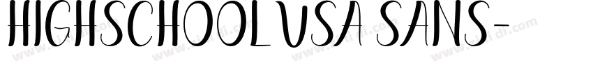 highschoolUSA sans字体转换